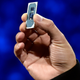 Intel 10th-generation mobile processing chip, aka Ice Lake, at CES 2019.